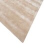 Ivory Abstract Viscose 6 ft X 9 ft Hand Tufted Rectangle Carpet