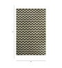 Ivory Abstract Wool 5 ft X 8 ft Hand Woven Carpet