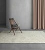 Ivory Abstract Wool 6 ft x 9 ft Hand Knotted Carpet