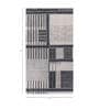 Ivory Abstract Wool 6 ft X 9 ft Hand Tufted Rectangle Carpet