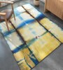 Ivory Abstract Wool 6 ft X 9 ft Hand Tufted Rectangle Carpet