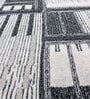 Ivory Abstract Wool 6 ft X 9 ft Hand Tufted Rectangle Carpet