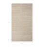 Ivory Abstract Wool 6 ft X 9 ft Hand Woven Carpet