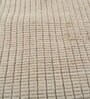Ivory Abstract Wool 6 ft X 9 ft Hand Woven Carpet