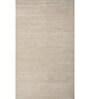 Ivory Abstract Wool 6 ft X 9 ft Hand Woven Carpet