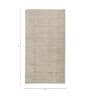 Ivory Abstract Wool 6 ft X 9 ft Hand Woven Carpet