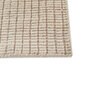 Ivory Abstract Wool 6 ft X 9 ft Hand Woven Carpet
