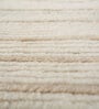 Ivory Abstract Wool 6 ft X 9 ft Hand Woven Carpet