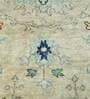 Ivory Abstract Wool 8 ft x 10 ft Hand Knotted Carpet