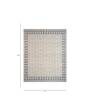 Ivory Abstract Wool 8 ft x 10 ft Hand Knptted Carpet