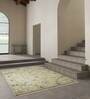 Ivory Abstract Wool 9 ft x 12 ft Hand Knotted Carpet