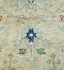Ivory Abstract Wool 9 ft x 12 ft Hand Knotted Carpet