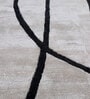 Ivory Abstract Wool and Viscose 5 ft X 8 ft Hand Tufted Rectangle Carpet