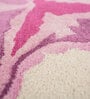 Ivory Abstract Wool and Viscose 5 ft X 8 ft Hand Tufted Rectangle Carpet