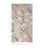 Ivory Abstract Wool and Viscose 6 ft X 9 ft Hand Tufted Carpet