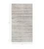Ivory Abstract Wool and Viscose 6 ft X 9 ft Hand Woven Carpet