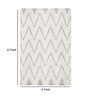 Ivory Wool 4 X 6 ft Hand Woven Dhurrie