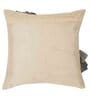 Ivory and Grey Silk Textured 24x24 inches (Set of 2) Cushion Covers