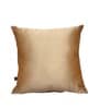 Ivory Art Silk Chanderi Textured Floral 16x16 inches Cushion Covers (Set of 2)