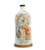 Ivory Bearer Hand Painted White Glass Shade Table Lamp