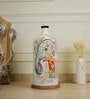 Ivory Bearer Hand Painted White Glass Shade Table Lamp