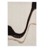 Beige Abstract Woolen 60 X 96 Inches Hand Tufted Rug