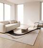 Beige Abstract Woolen 60 X 96 Inches Hand Tufted Rug
