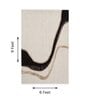 Beige Abstract Woolen 72 x 108 Inches Hand Tufted Rug