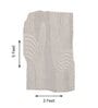 Beige Solid Blended Woolen 36 x 60 Inches Hand Tufted Rug