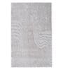 Beige Solid Blended Woolen 48 x 72 Inches Hand Tufted Rug