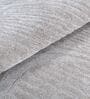 Beige Solid Blended Woolen 48 x 72 Inches Hand Tufted Rug