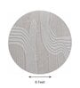 Beige Abstract Blended Woolen 72 x 72 Inches Hand Tufted Rug
