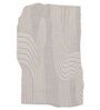 Beige Solid Blended Woolen 72 x 108 Inches Hand Tufted Rug
