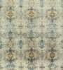 Ivory Abstract Blended Silk 9 ft x 12 ft Hand Knotted Carpet