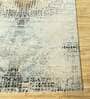 Ivory Abstract Blended Silk 9 ft x 12 ft Hand Knotted Carpet