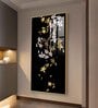 Ivory Bloom Glass Finish Vertical Wall Art