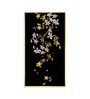Ivory Bloom Glass Finish Vertical Wall Art