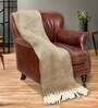Beige Wool 59x49 Inches Premium Throw
