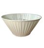 Ivory Color Knife Pleated Round Lampshade