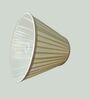 Ivory Color Knife Pleated Round Lampshade