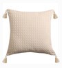 Ivory Cotton Abstract 16x16 inches Cushion Covers (Pack of 2)