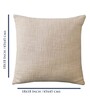 Ivory Cotton Solid 18x18 inches (Set of 2) Cushion Covers