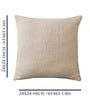 Ivory Cotton Solid 24x24 inches (Set of 2) Cushion Covers