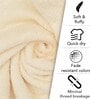 Ivory Solid 550 GSM Cotton Bath Towels (Set of 2)