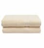 Ivory Solid 550 GSM Cotton Bath Towels (Set of 2)