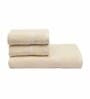 Ivory Solid 550 GSM Cotton Towel Sets (Set of 3)