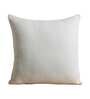 Ivory Solid Cotton 18 x 18 Inches Cushion Covers (Set of 2)