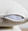 Ivory Solid Cotton 18 x 18 Inches Cushion Covers (Set of 2)