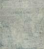 Ivory Distressed Wool & Bamboo Slik 8 ft x 10 ft Hand Knotted Carpet