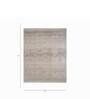 Ivory Distressed Wool 5 ft x 7 ft Hand Knotted Carpet